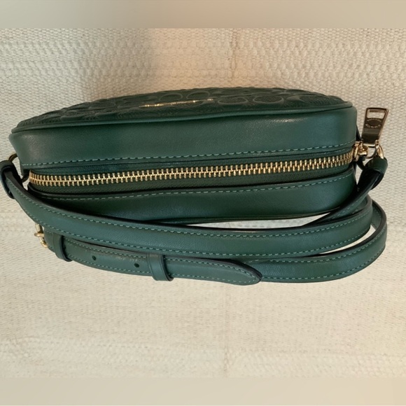 Coach Embossed Green Crossbody Bag - Picture 3 of 4
